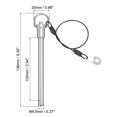 thumbnail image 2 of Pasador de bloqueo de anillo de acero inoxidable Uxcell, pasadores de bloqueo de bola de acero inoxidable de liberación rápida, pasadores de localización de seguridad 3/8" x 3.94", 2 of 7
