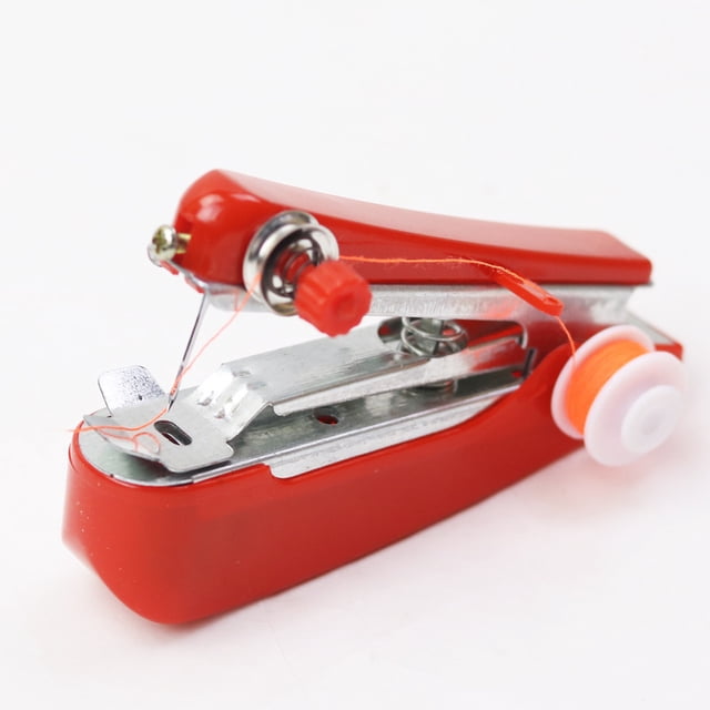 SKISUNO 1Pack Red Sewing Machine Mini Portable Perfect for Travel and Outdoor Activities by Home Users