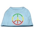 thumbnail image 1 of Rasta Peace Sign Shirts Baby Blue Xs (8), 1 of 1