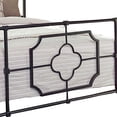 thumbnail image 3 of Open Frame Metal Tubular Queen Bed Black - Saltoro Sherpi, 3 of 6