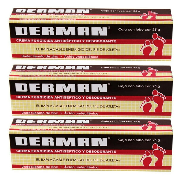 Derman Antifungal Cream. Athlete's Foot, Ringworm and Jock Itch