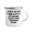 thumbnail image 2 of Fun Scottish Terrier Dog 12oz Camper Mug, I Just Want to Be a Stay at Home Scottish, Present For Dog Lovers, Sarcastic Gifts From Friends, 2 of 2