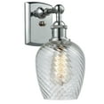 thumbnail image 4 of Innovations Lighting 516-1W Salina Salina 12" Tall Bathroom Sconce - Matte Black / Clear, 4 of 5