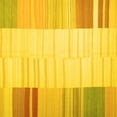 thumbnail image 1 of Ahgly Company Indoor Square Abstract Yellow Contemporary Area Rugs, 7' Square, 1 of 4