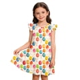 thumbnail image 3 of CAIXIA Girls Nightgowns Easter Pajamas Cute Ruffle Short Sleeves Princess Pajamas Nightdress Sleepwear, 3 of 5