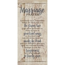 Dexsa  Marriage Prayer New Horizons Wood Plaque