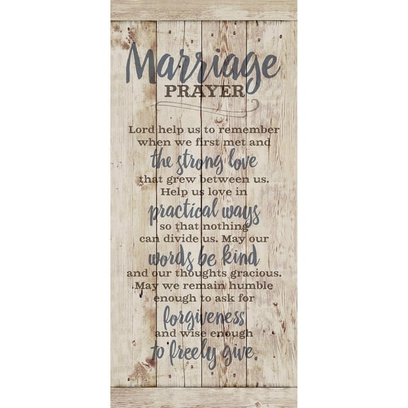 Dexsa  Marriage Prayer New Horizons Wood Plaque