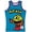 Turquoise, variant on Pac-Man Video Game Men's Headgear Classics Premium Embroidered Basketball Jersey (Large, Pink)