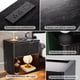 thumbnail image 2 of Single Drawer Bedside Table Nightstand Open Shelf Bedside Cabinet with Charging Station Side Table with Power Outlet Wood Bedside Desk with One Drawer for Bedroom Living Room Home Office Black, 2 of 13