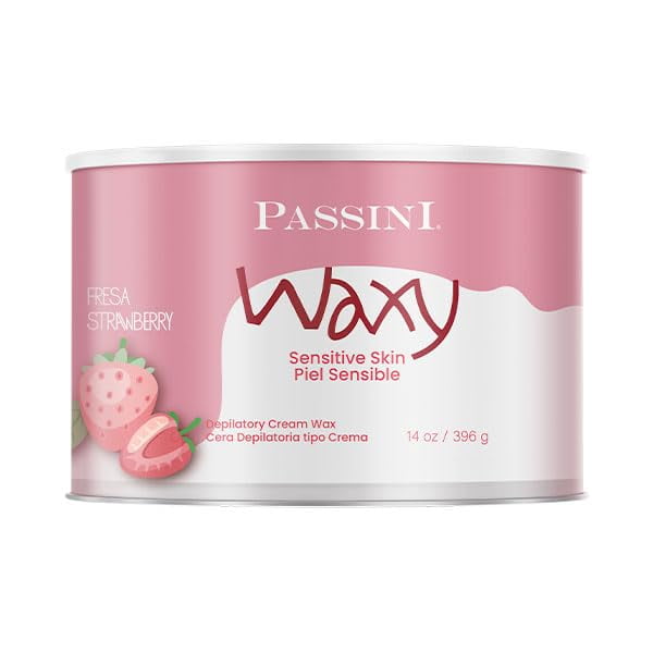PASSINI Cera Depilatoria Frutal FRESA PIEL SENSIBLE 14oz