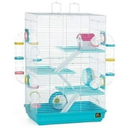 Angle View: PREVUE PET PRODUCTS INC Prevue Hamster Playhouse Blue/white