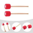 thumbnail image 2 of Miangastore 2 Pcs Mallets de Batterie Pratiques en Acier Inoxydable Antidérapants Remplacements, 2 of 8