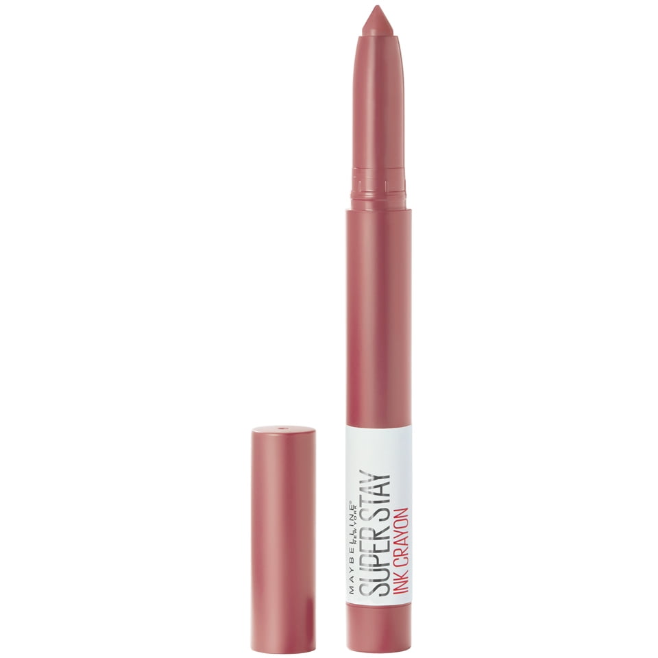 Maybelline Super Stay Ink Crayon Lipstick, Matte Longwear Lipstick Makeup, Lead The Way, 0.04 oz.