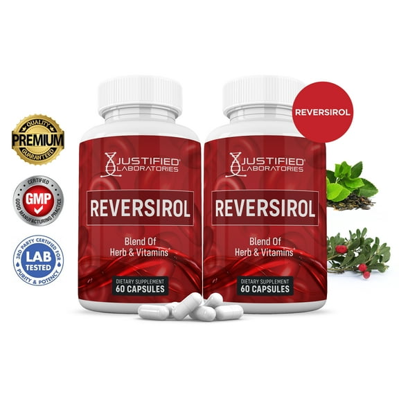 (2 Pack) Reversirol  Premium Formula 688MG 120 Capsules
