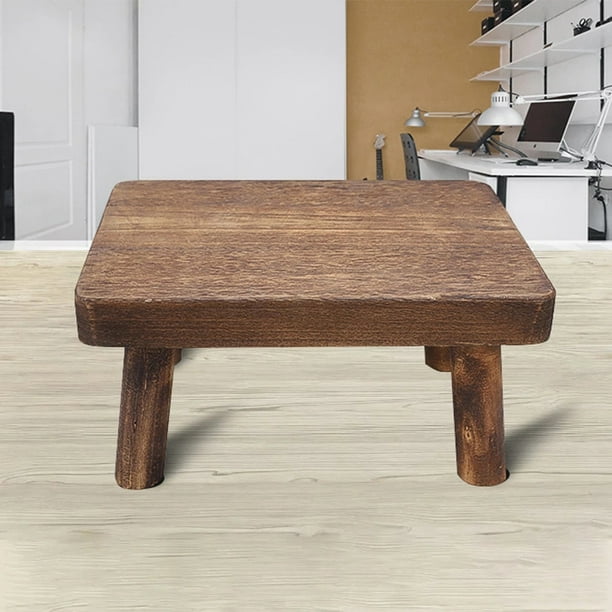 High Beds Wooden Step Stool Solid Wood Small Stool Kitchen Living