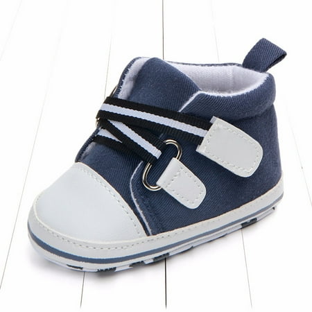 

ãYilirongyummã Baby Shoes Baby Toddler Star Striped Cross-Tied Anti-Slip Soft Sole Shoes