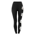 thumbnail image 4 of Mingw Womens Halloween Costume Leggings Skinny Stretch Comfortable Pants Athletic High Waist Yoga Pants,Black,L, 4 of 4