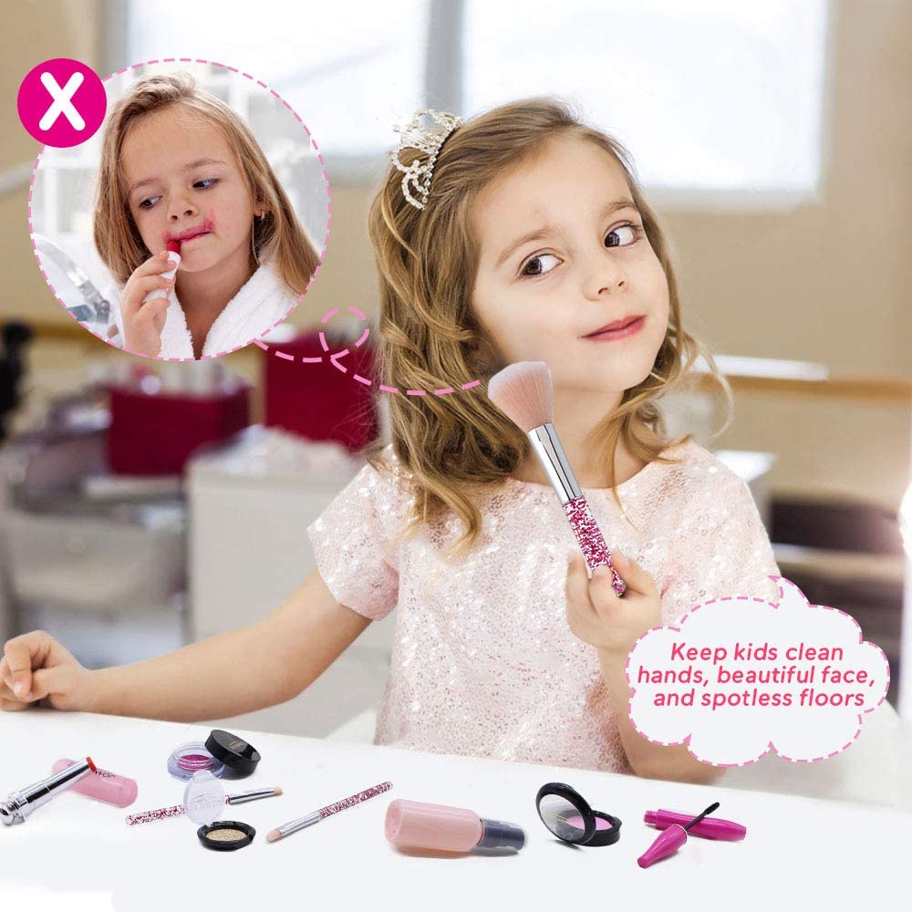 Pretend Makeup Kit Toys for 2, 3, 4, 5 Year Old Girls, First Make Up ...