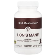 Real Mushrooms Lion's Mane, For Dogs & Cats, 120 Capsules