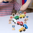 thumbnail image 5 of Small Wooden Vehicles Toys Wooden Cars Toys for Toddlers Boys Birthday Gifts, 5 of 8