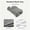 mysterious grey, variant on GEEKLiYun Ergonomic Memory Foam Neck Support Pillow (Contoured to Neck Curves) – Cervical Pillow for Comfortable Sleep & Side Sleepers; Removable and Washable Cover