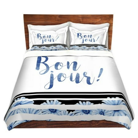 Red Barrel Studio Marshburn Zara Martina Bonjour Typography Blue