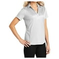 thumbnail image 4 of Yellow Rooster Women's Performance Fine Jacquard Polo White M, 4 of 6