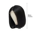thumbnail image 4 of Stylish Bob Wig for Women - Short Hair Middle Part Hairstyle Set for Natural - Full Head Clavicle Length Wig for Girls, 4 of 5