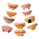 thumbnail image 3 of Juego de dientes de Halloween de 10 piezas, dentaduras locas, dientes delanteros de zombi, dientes de dólar, 3 of 5