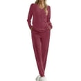 thumbnail image 5 of Fantaslook Womens Pajamas Sets Long Sleeve Shirts and Jogger Pants With Pockets Two Piece Lounge Sets Fall Oufits, 5 of 9