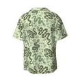 thumbnail image 7 of Kdxio Men's Hawaiian Shirt for Men Short Sleeve Shirt Green Snake Summer Casual Holiday Beach Button Down T-Shirts, 7 of 7