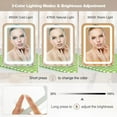 thumbnail image 4 of Gymax 16'' x 12'' 3-Color LED Vanity Mirror 360° Rotation Dimmable Touch Control White, 4 of 9