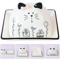 thumbnail image 3 of AAOMASSR  Ceramic Butter Dish Cartoon Butter Holder Butter Dish with Lid Cheese Holder Butter Container, 3 of 6