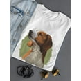 thumbnail image 3 of American English Coonhound Dog T-Shirt Women -Image by Shutterstock, Female Large, 3 of 4