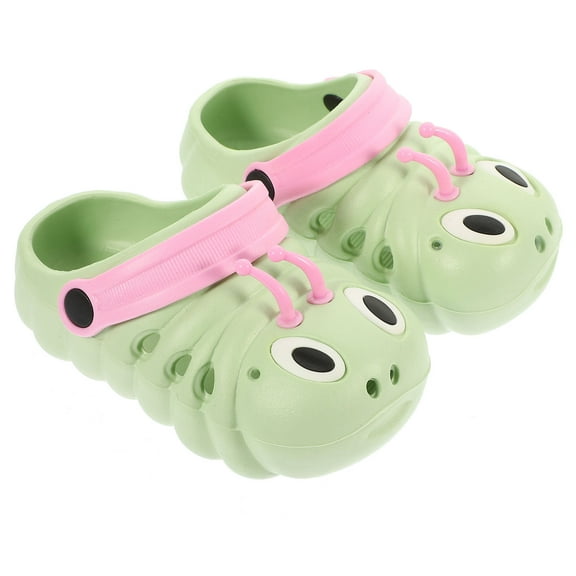 WEUVEB Kids Green EVA Beach Sandals Lightweight Comfortable Easy Wear Boys Girls Size 14.5cm Footwear