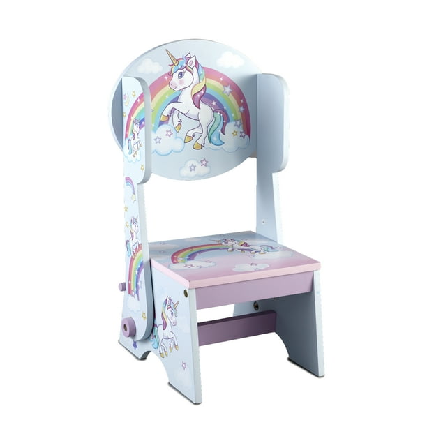 Children S Convertible Stepping Stool And Chair Multicolor Unicorn Com Children S Convertible Stepping Stool, Childrens Wooden Table And Chairs B M With 4