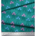 thumbnail image 3 of Soimoi polyester Crepe Fabric Leaves & Floral Artistic Print Sewing Fabric Yard 52 Inch Wide, 3 of 5