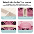 thumbnail image 3 of Pink Monkey Travel Portable Decorative Box - Square Jewelry Storage and Organizer Box for Rings, Earrings, Necklaces, and Bracelets - Suitable for Girls and Women - Necklace Organizer Box, 3 of 6