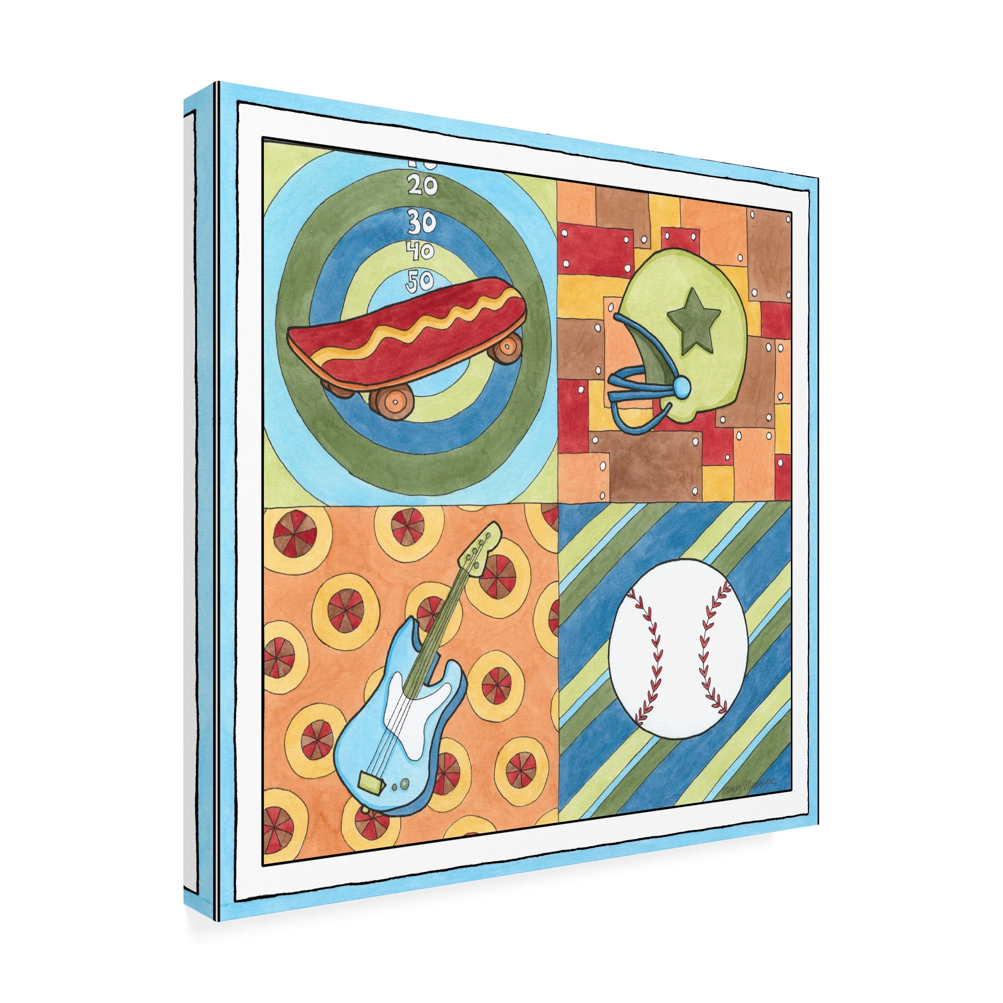 Trademark Fine Art 'Hangin Out IV Childrens Art' Canvas Art by Megan Meagher