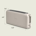 thumbnail image 2 of Bella 2 Slice Slim Toaster, Fits-anywhere™ Kitchenware, 6 Setting Shade Control with Reheat & Cancel Buttons., 2 of 10