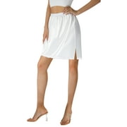Half Slip Lace Long Underskirt Women's Satin Half Slip Half Slips for Under Dresses Slip
