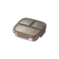 thumbnail image 2 of EGNMCR Stainless Steel Food Storage Container Three Or Four Compartments Odor Proof With Lid And Compartments Suitable For Lunch Boxes And Snack Containers Stainless steel Lunch boxs, 2 of 6
