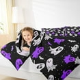 thumbnail image 4 of Manfei Cartoon Funny Ghost Bedding Comforter Set, Horror Gothic Halloween Twin Comforter Sets, Teens Boys Girls Kids Reversible Bedding Set, Super Cozy Room Decor, 2-Piece, 4 of 8