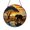 Acrylic 3.5 Inch, variant on Sunset Elephant Faux Stained Glass Suncatcher, Safari Wildlife Window Hanging Decor with Warm Evening Tones