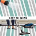 thumbnail image 5 of Aqua Grey Stripe Outdoor Rug for Patio/Deck/Porch, Non-Slip Large Area Rug 5 x 7 Ft, Farmhouse Minimalist Striped Indoor Outdoor Rugs Washable Area Rugs, Reversible Camping Rug Carpet Runner, 5 of 8