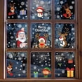 thumbnail image 3 of Calcomanía navideña para ventana, pegatinas de copos de nieve de Papá Noel, calcomanías de pared de invierno para habitaciones de niños, Año Nuevo, 1/2 piezas, 3 of 4