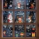 thumbnail image 3 of Calcomanía navideña para ventana, pegatinas de copos de nieve de Papá Noel, calcomanías de pared de invierno para habitaciones de niños, Año Nuevo, 1/2 piezas, 3 of 4
