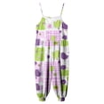 thumbnail image 4 of Staki Toddler Easter Jumpsuit Easter Outfits for Toddler Girls One Piece Romper Baby Cute Bunny Floral Print Onesies Jumpsuit 1-10Y(Beige,1-2 Years), 4 of 6