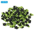 thumbnail image 3 of Uxcell 15mm Tiny Satin Ribbon Rose Fabric Flowers Embellishments Rosettes Applique Black 100 Pcs, 3 of 6