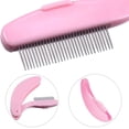 thumbnail image 3 of Peine plegable para pestañas HUOGUO, acero inoxidable, dientes metálicos, 4 unidades, 3 of 3